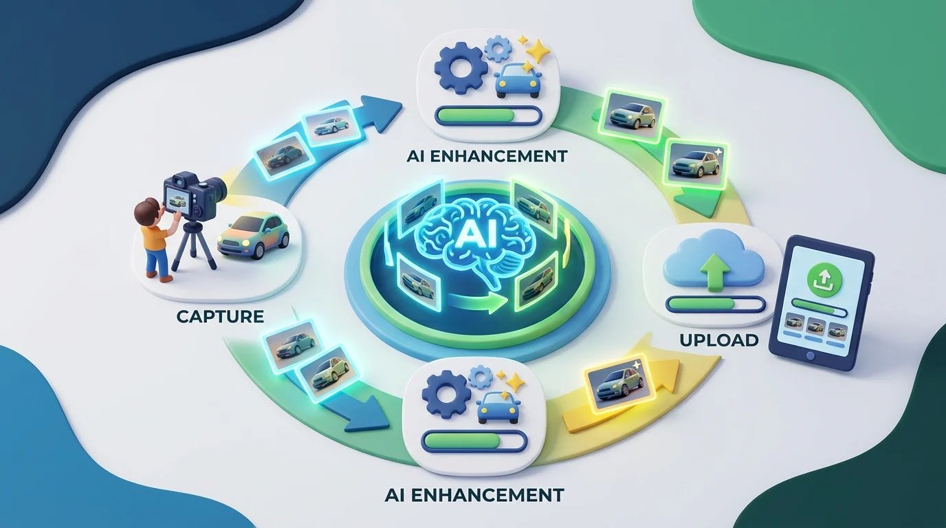 AI-powered car photo workflow: from capture to upload