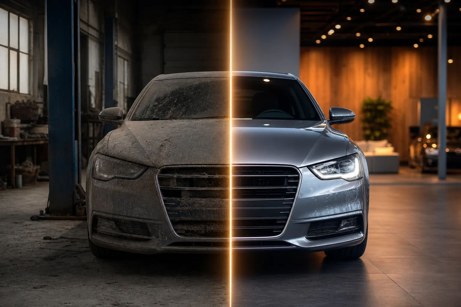 Comparison of amateur versus professional car photography quality