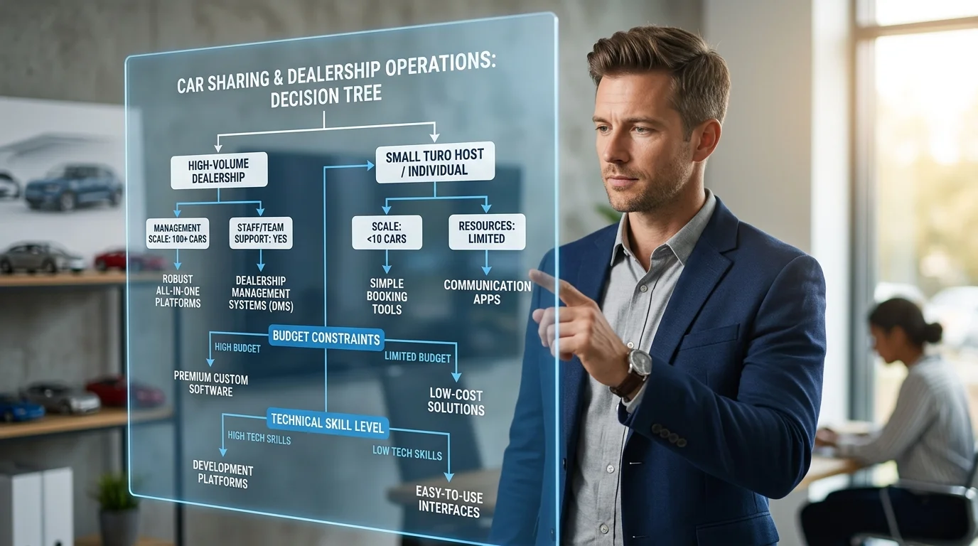 Decision framework for selecting appropriate 3D car customization tool based on business needs