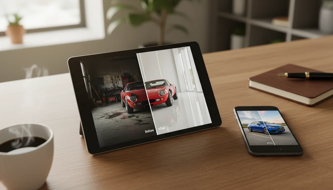 Mobile devices using photoshoot AI tools