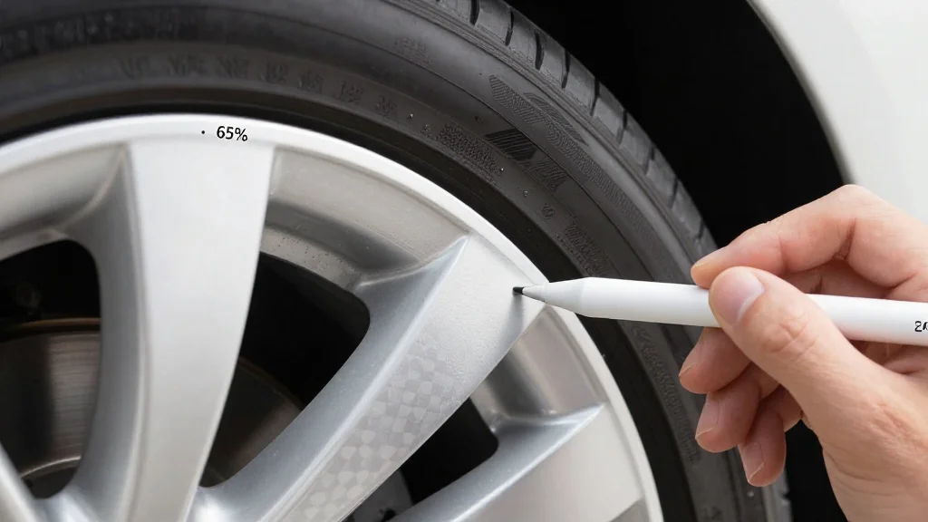 Layer mask refinement showing brush work on car wheel edge with feathering and transparency preview