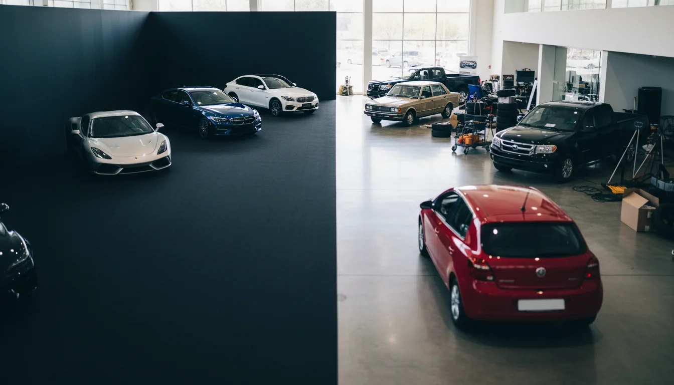 Dealership inventory presentation comparison