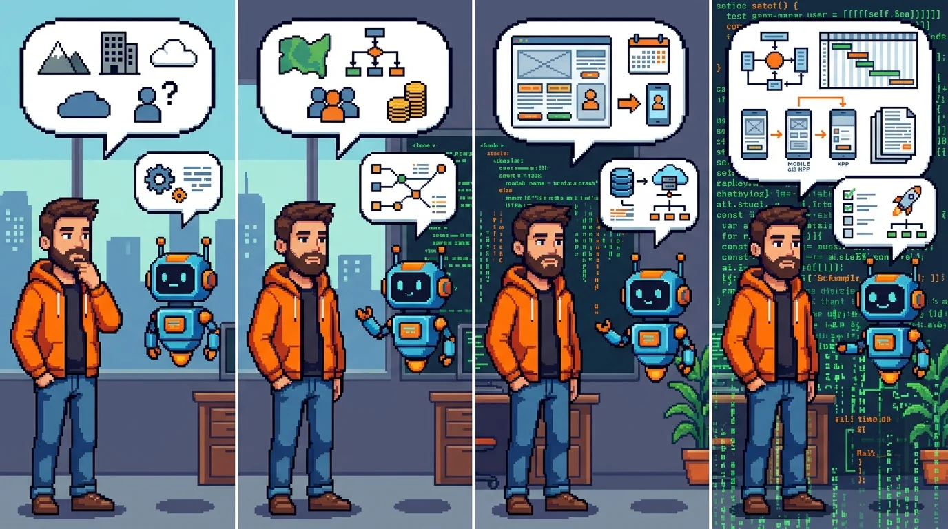 Progression from vague to precise prompts resulting in better code generation