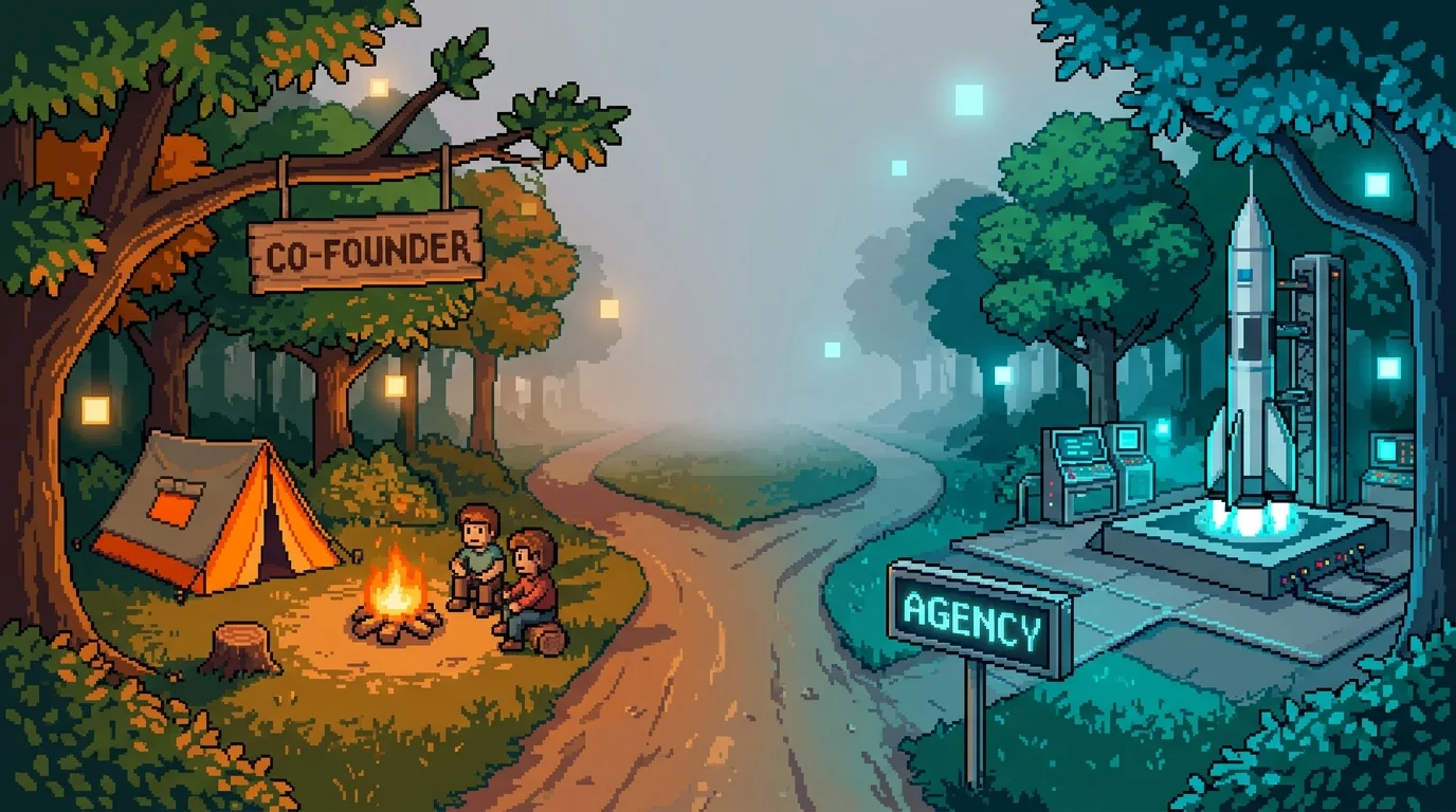 Fork in the road between technical co-founder and agency paths