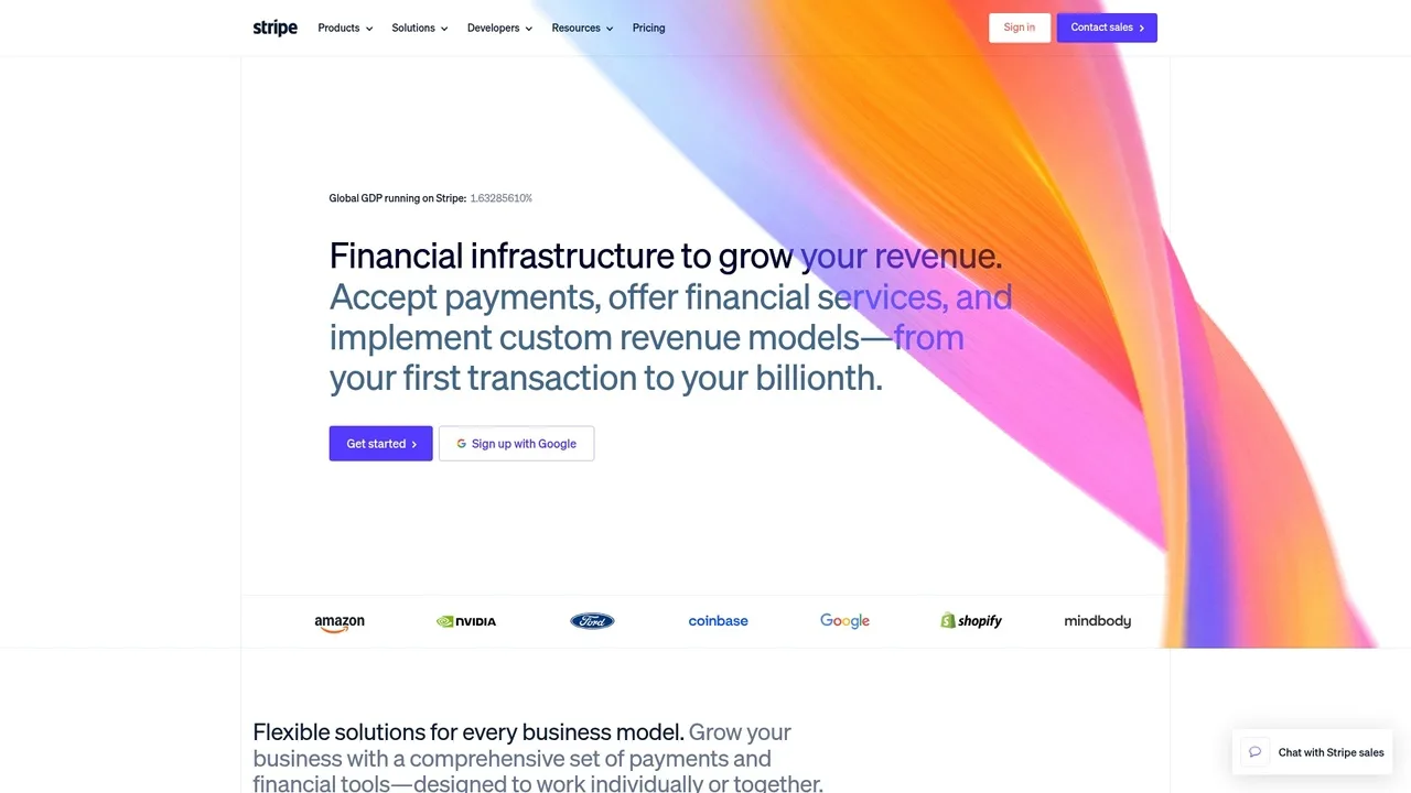 Stripe dashboard showing payments, subscriptions, and revenue analytics