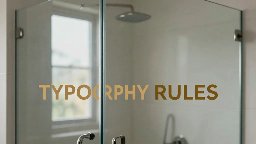 Frameless glass shower door in modern bathroom