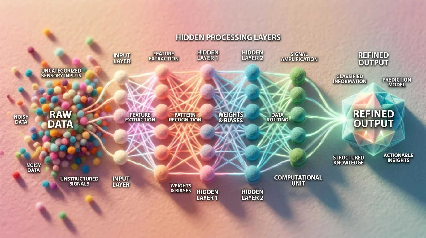 Neural network layers processing data through transformer architecture