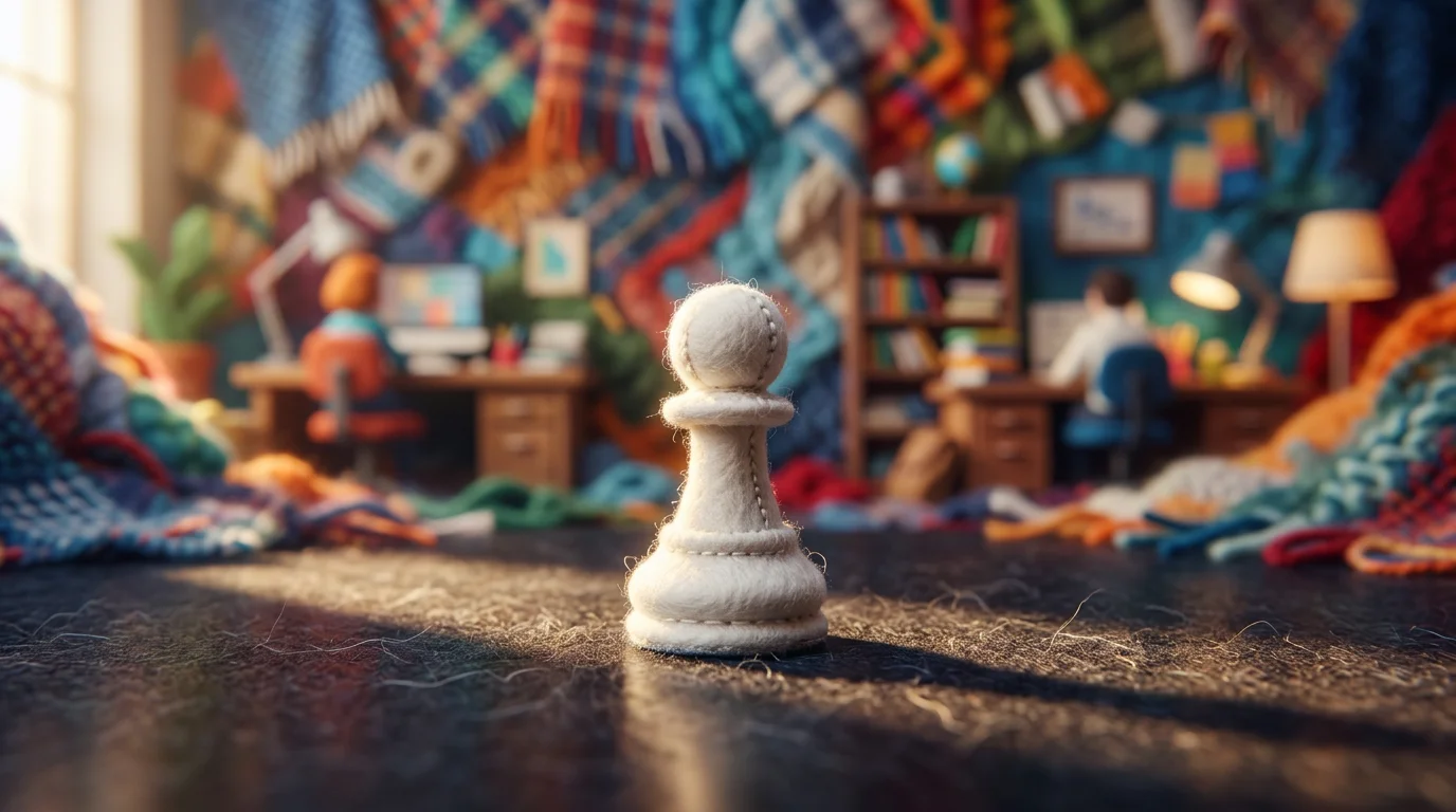 White chess piece isolated on dark surface, symbolizing the power of background removal for focus and clarity
